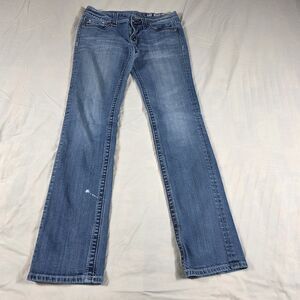 Miss Me Straight Low Rise Jeans Distressed Thrashed PLS READ Y2K McBling Size 30